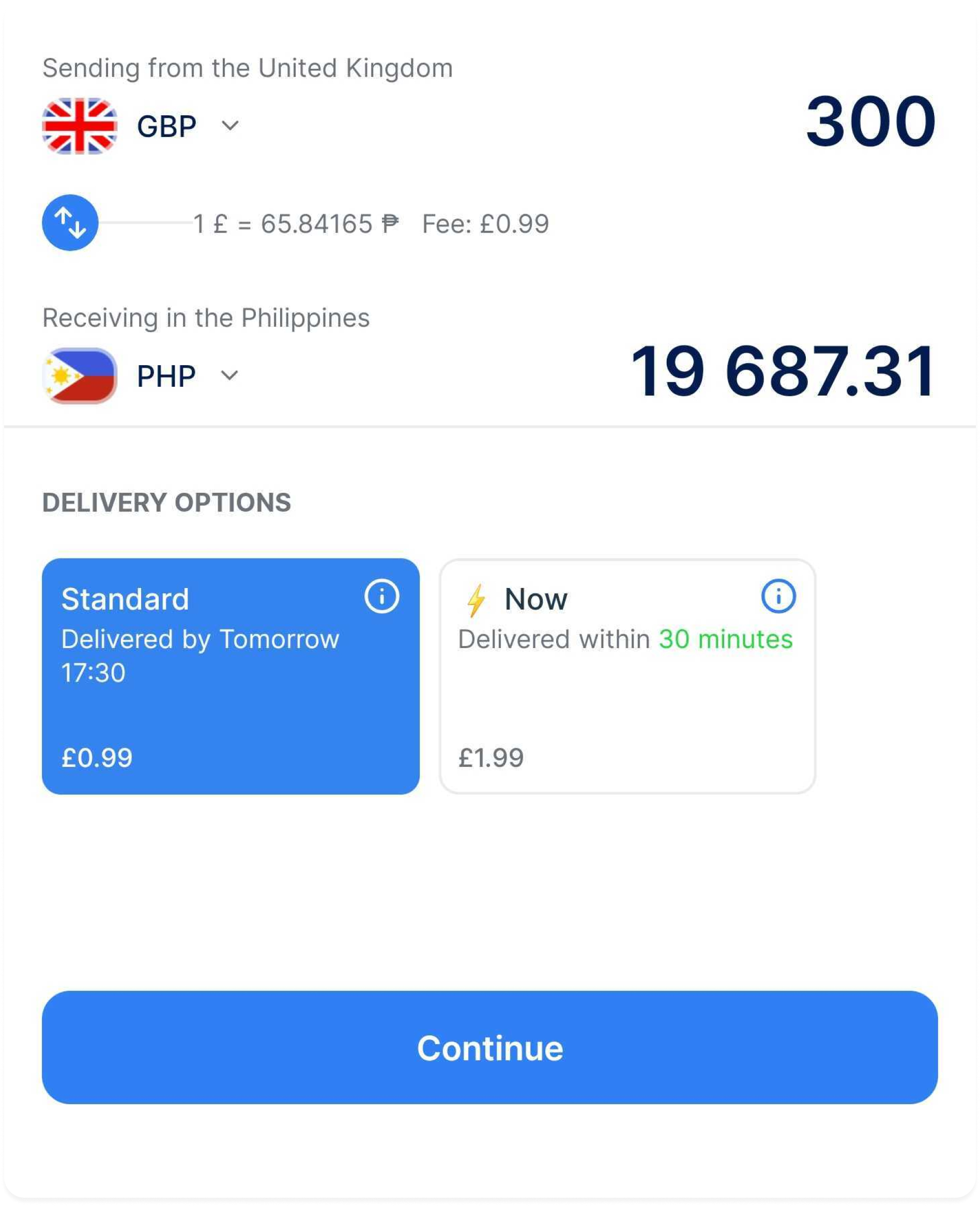Available payment options