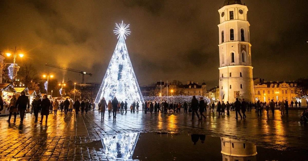 Kūčių tradicijos, Kalėdos Lietuva, Lietuva, Vilnius, Vilniaus eglutė